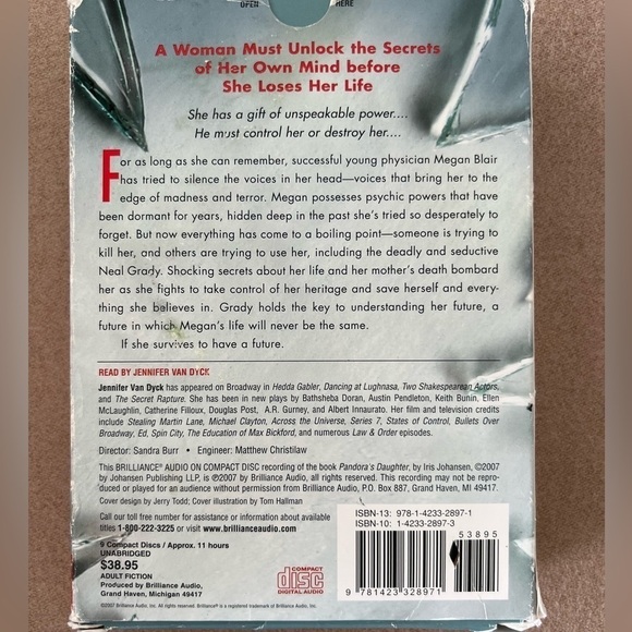 Book on CD - Pandora’s Daughter - IRIS JOHANSEN - Picture 2 of 2